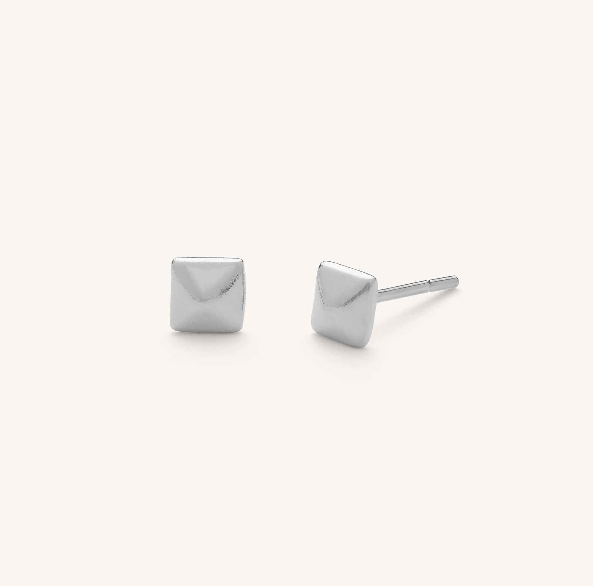 Pyramid Stud Earrings