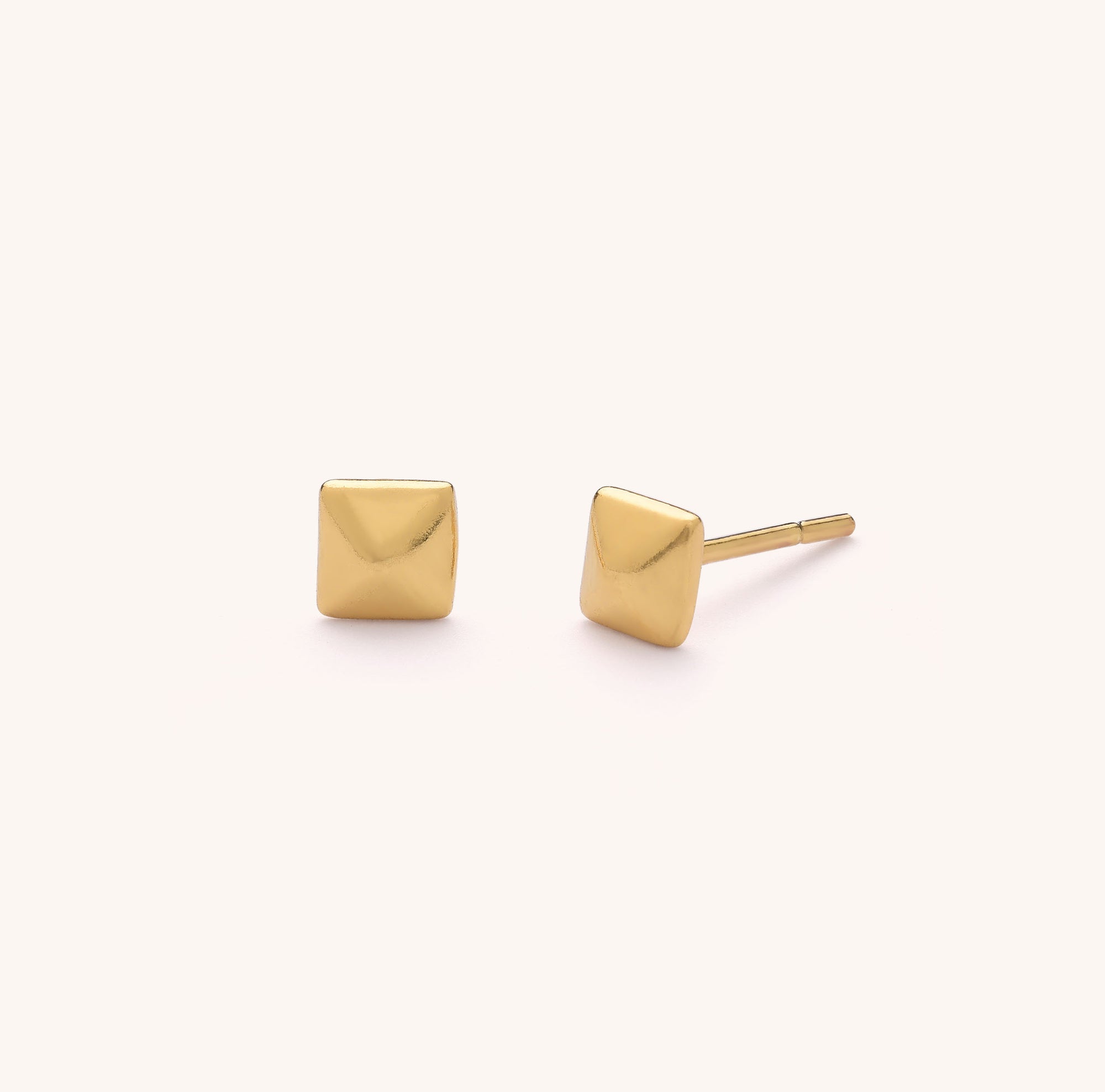 Pyramid Stud Earrings