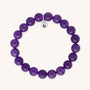 Nellou amethyst gemstone bead bracelet