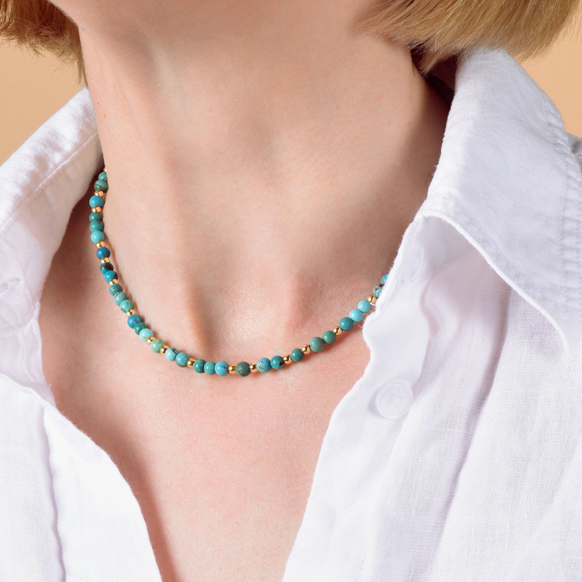 Jewel Bead Birthstone Necklace - December