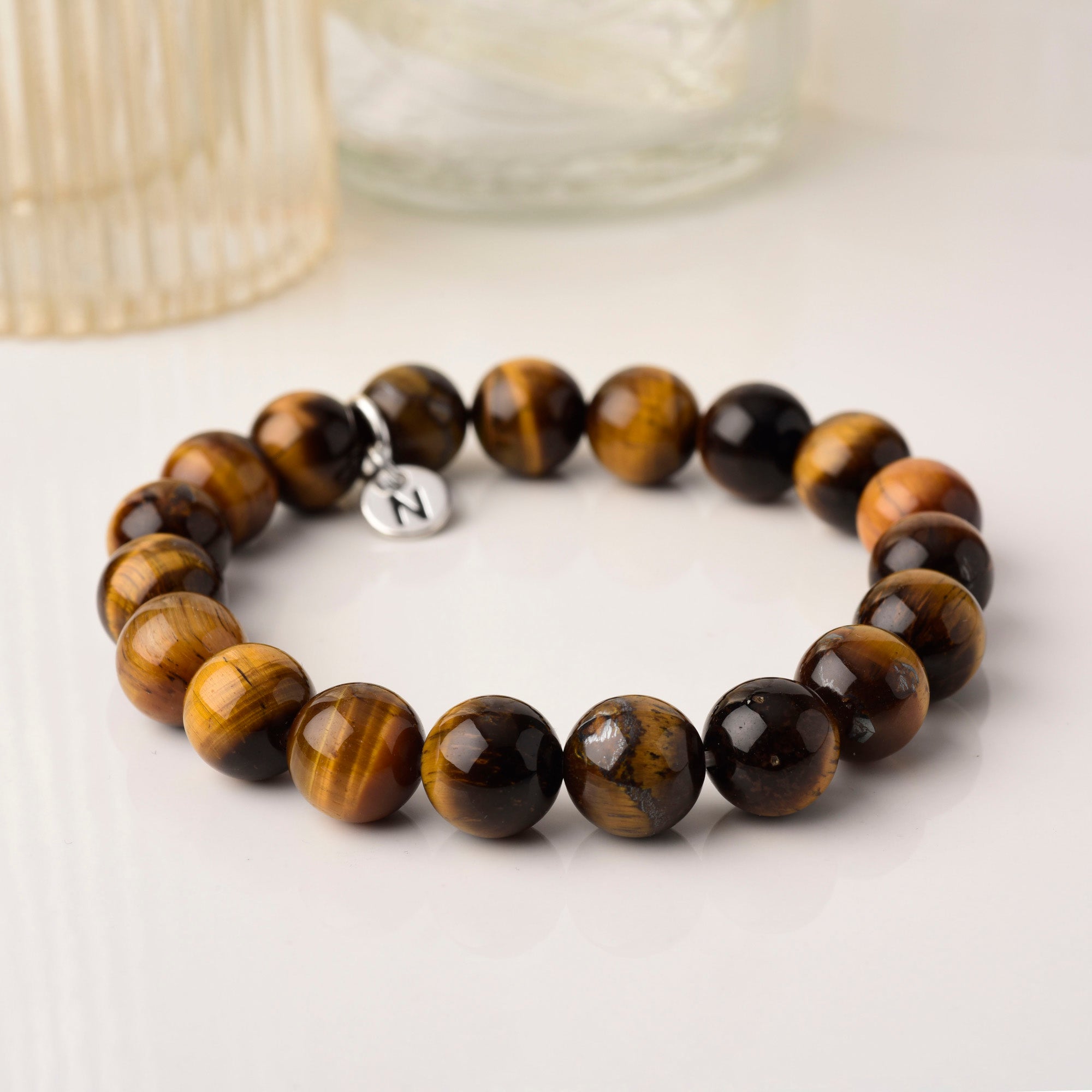 Tiger eye bead gemstone bracelet
