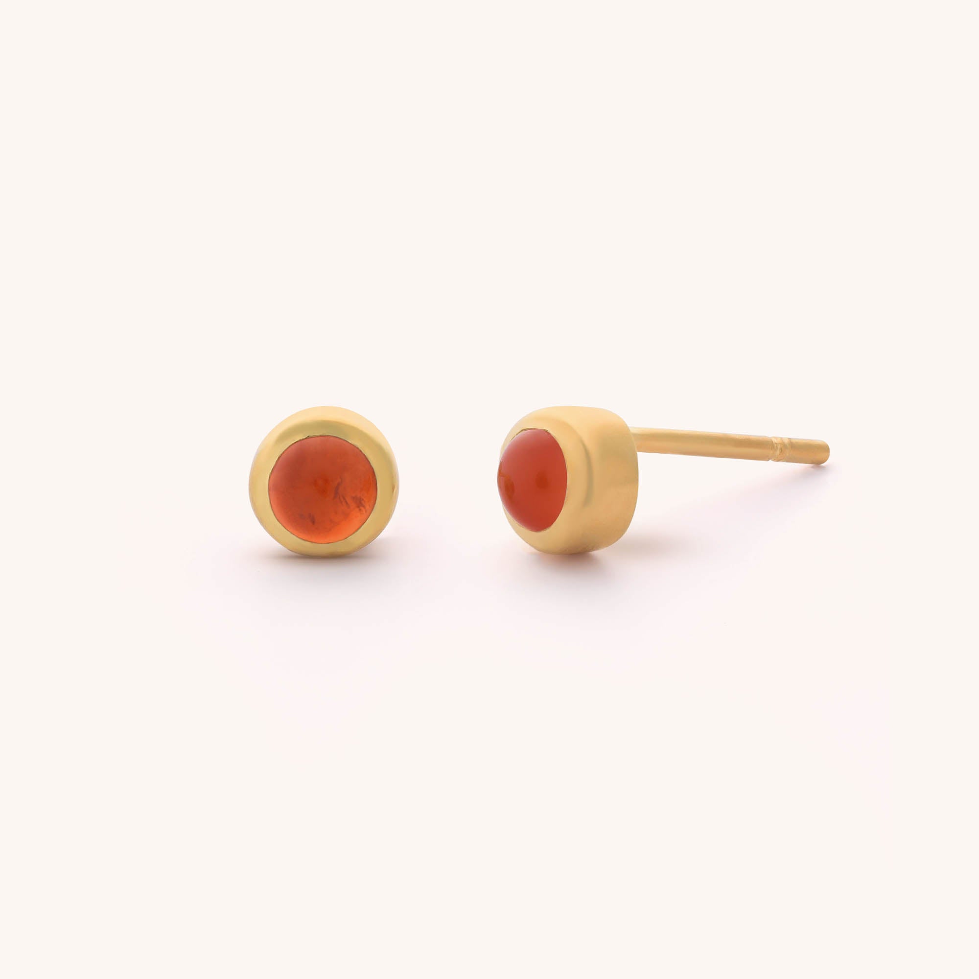Mini Gem Dot Birthstone Stud Earrings - (July)