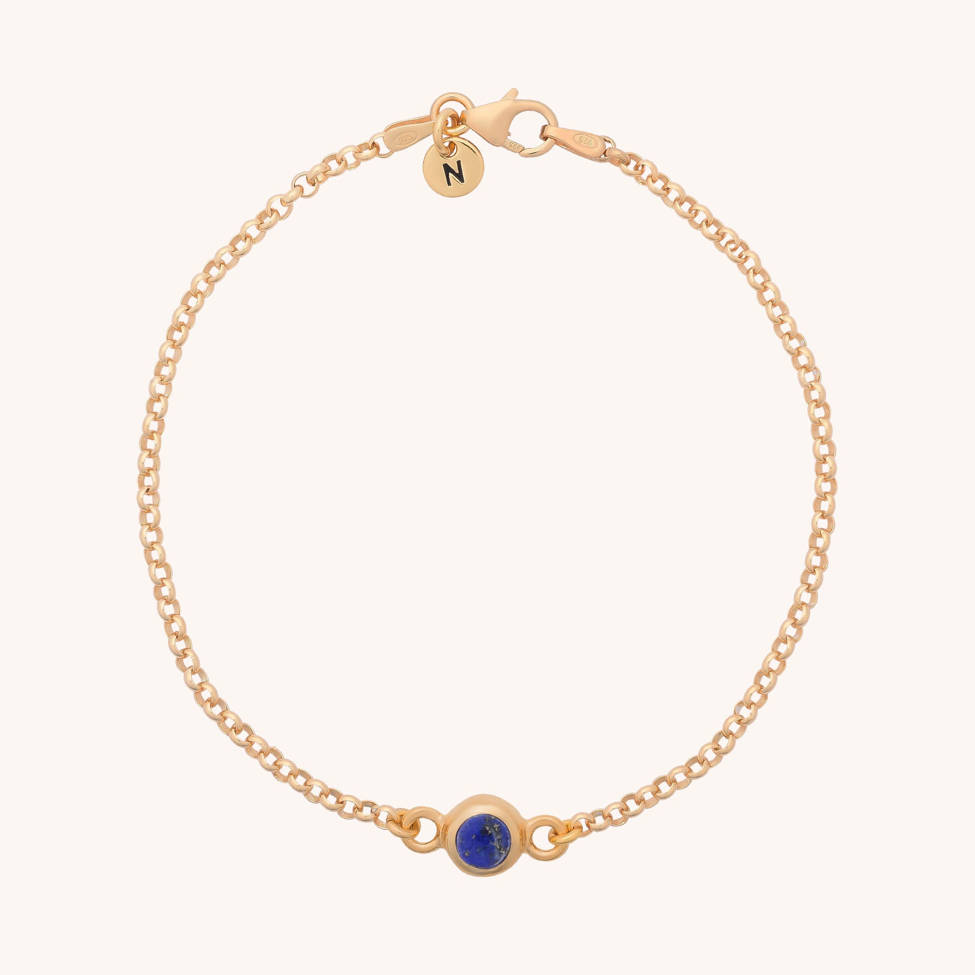 Birthstone Gem Dot Bracelet - September