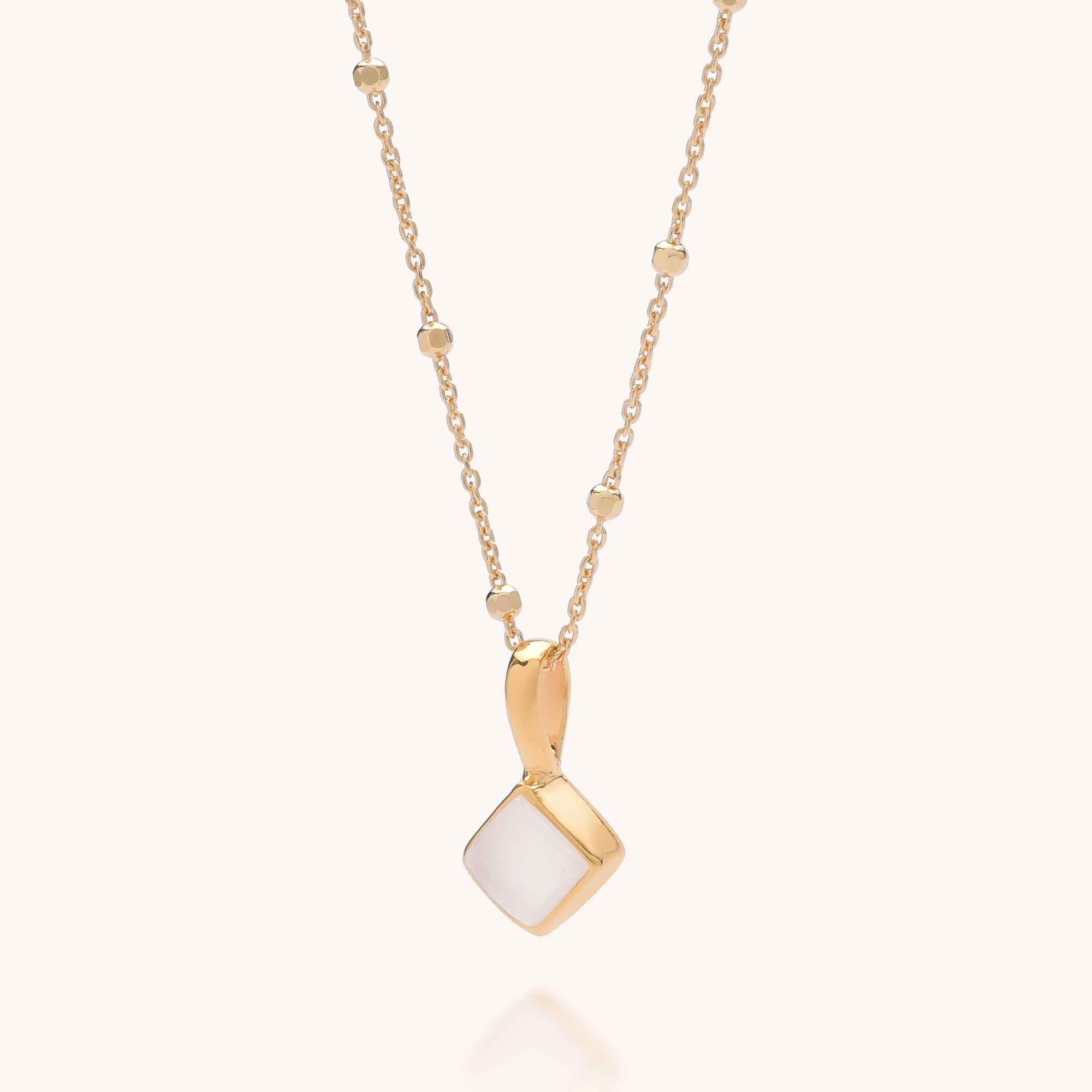 Diamond Birthstone Necklace June