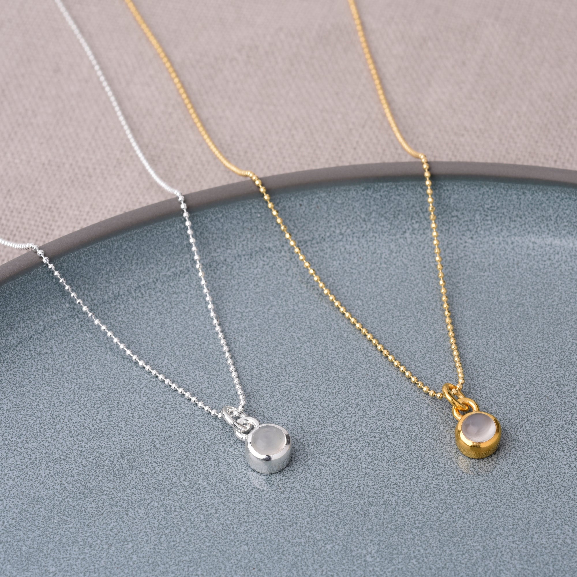 Gem Dot Birthstone Necklace June