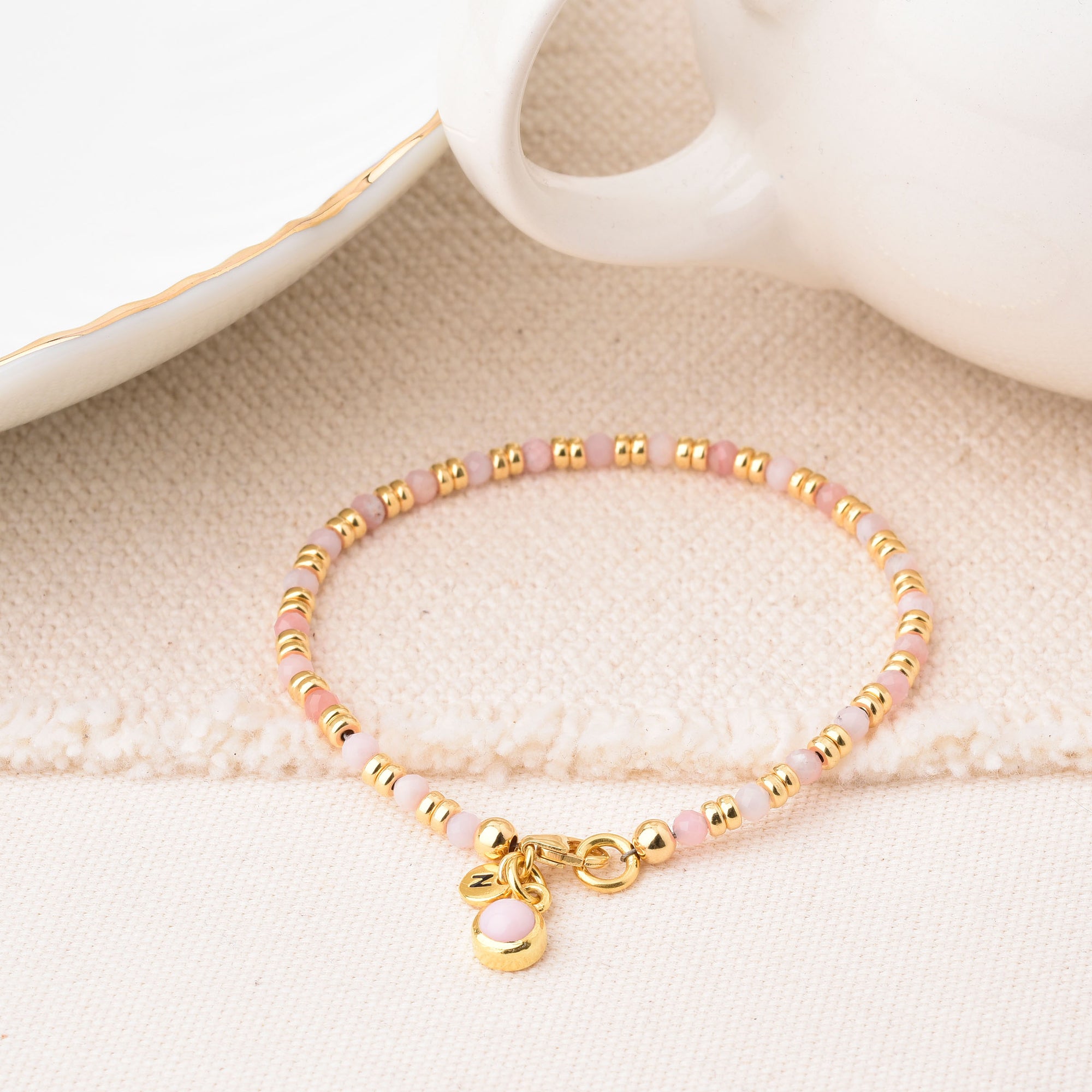 Linear Birthstone Bracelet - October