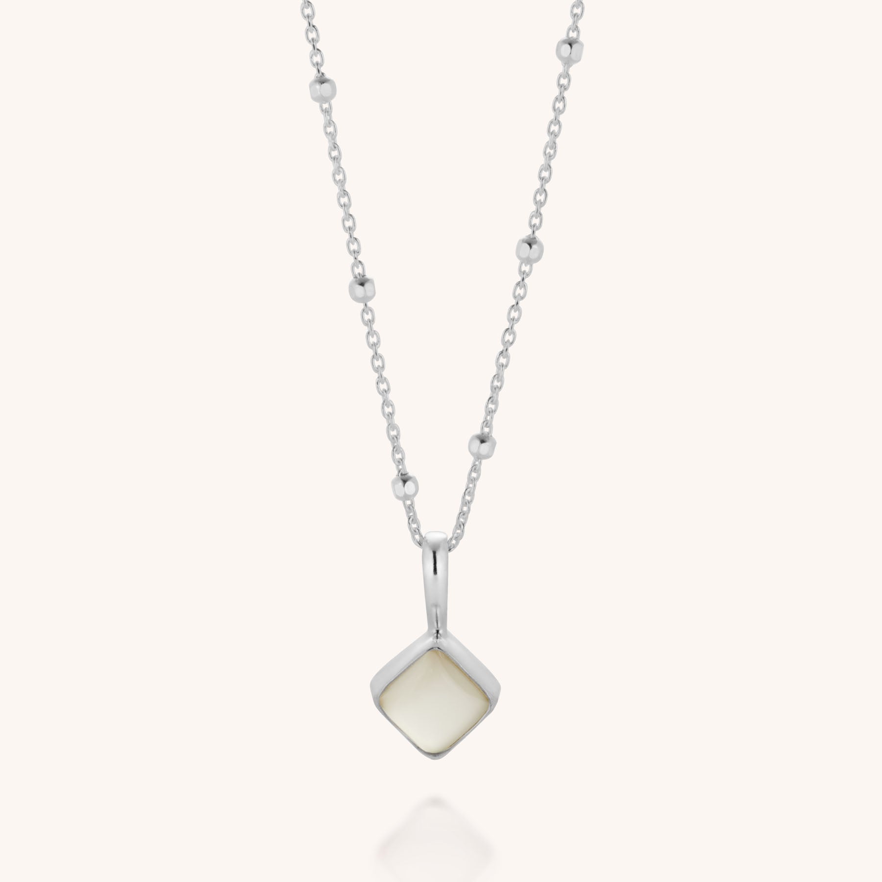 Diamond Birthstone Necklace June