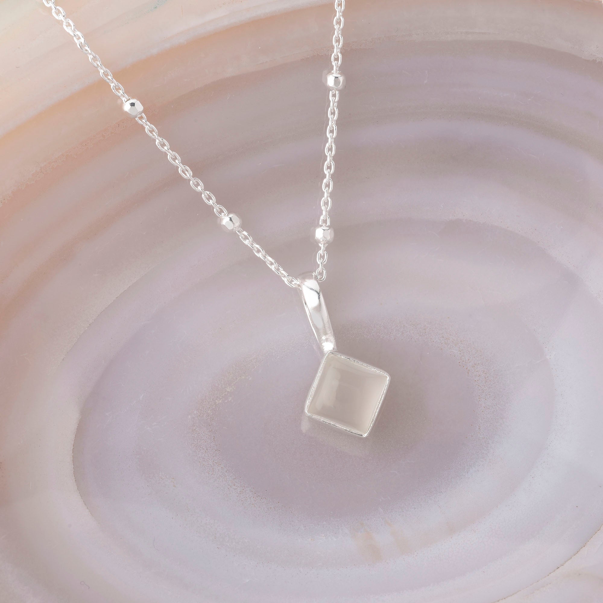 Diamond Birthstone Necklace June