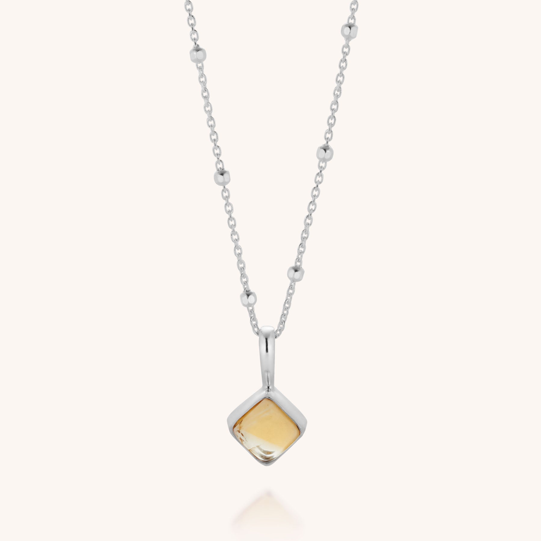 Diamond Birthstone Necklace November