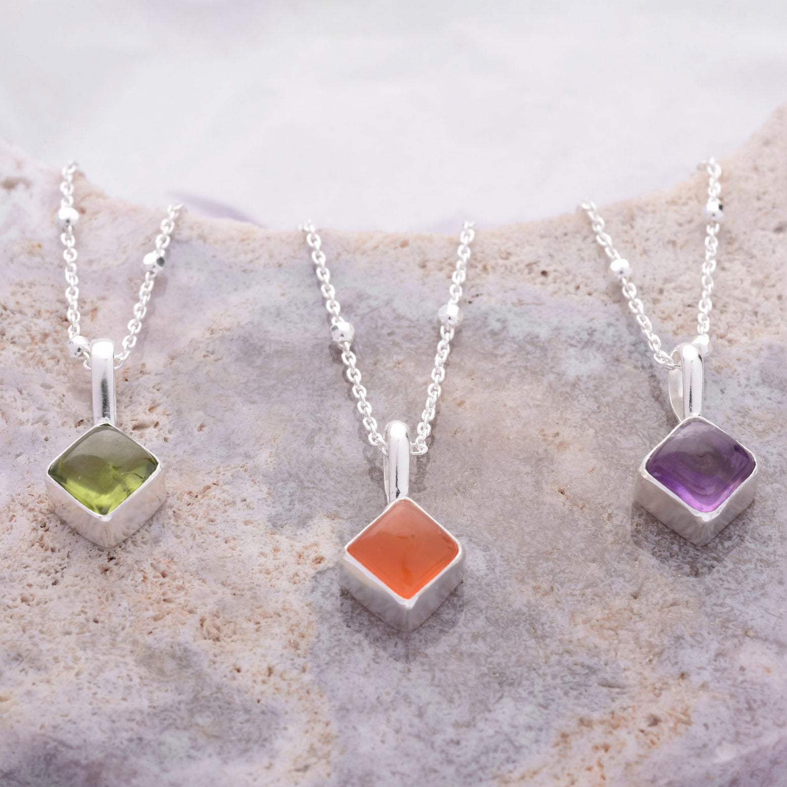 Diamond Birthstone Necklace June