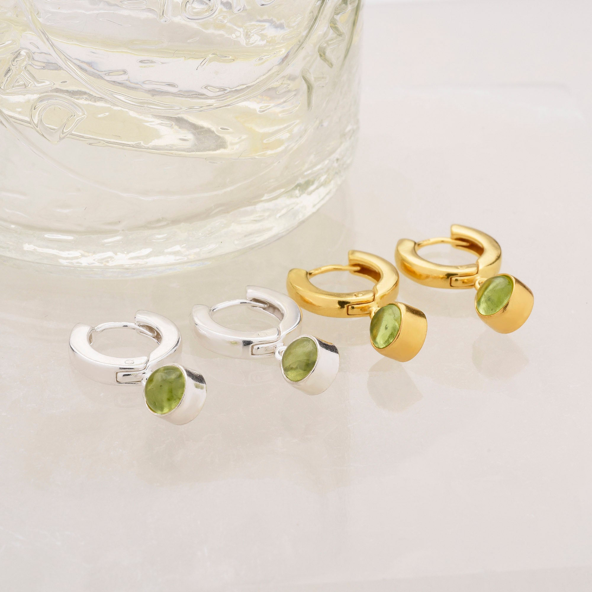 Turquoise Ear stud and Huggie