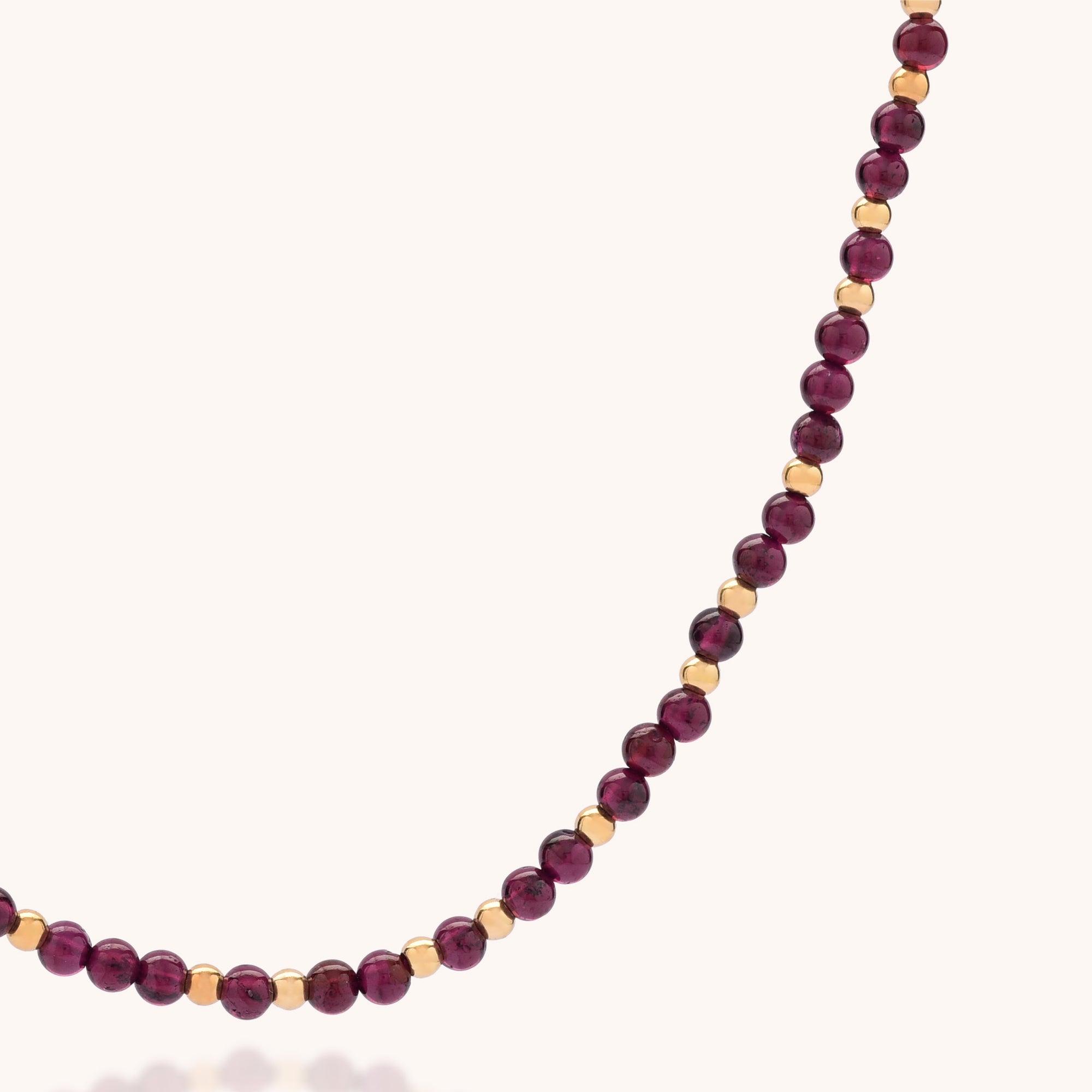 Jewel Bead Birthstone Necklace - January